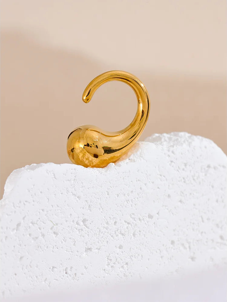 Chunky Timeless Modern Statement Ring - Ecru