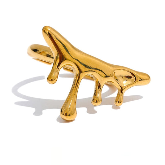 Cast Fashion Personality Open Ring - Ecru