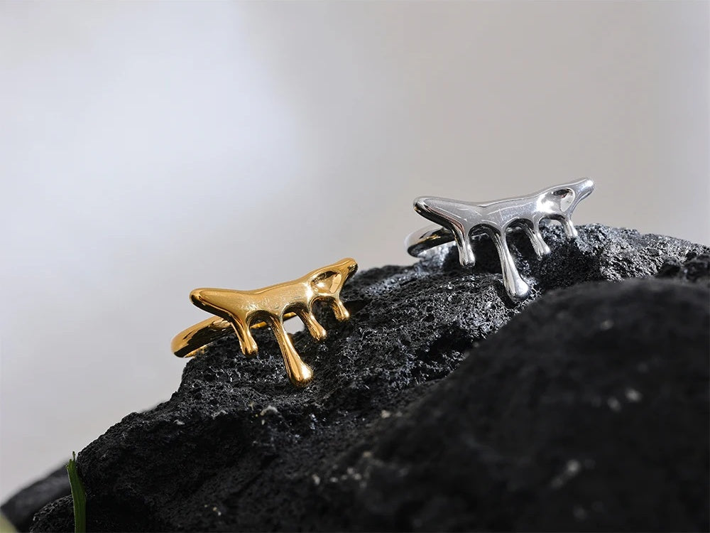 Cast Fashion Personality Open Ring - Ecru