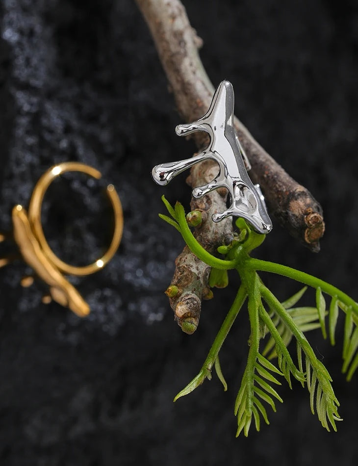 Cast Fashion Personality Open Ring - Ecru