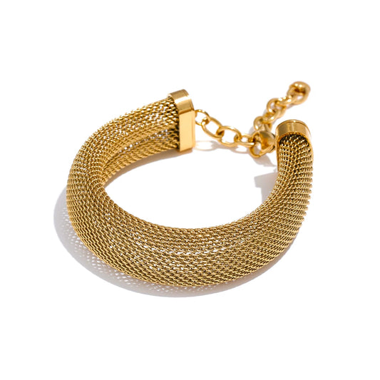 Chic Classic Chunky Statement Set, Bracelet - Ecru