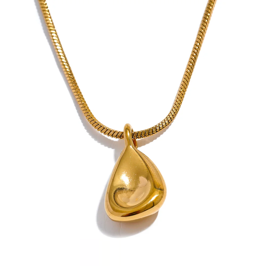Geometric Pendants Minimalist Necklace - Ecru