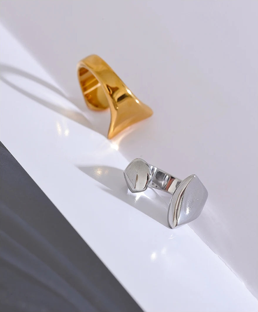 Minimalist INS Fashion Finger Ring - Ecru