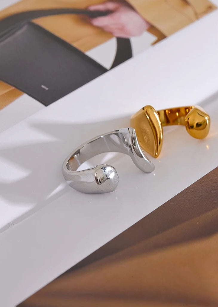 Minimalist INS Fashion Finger Ring - Ecru