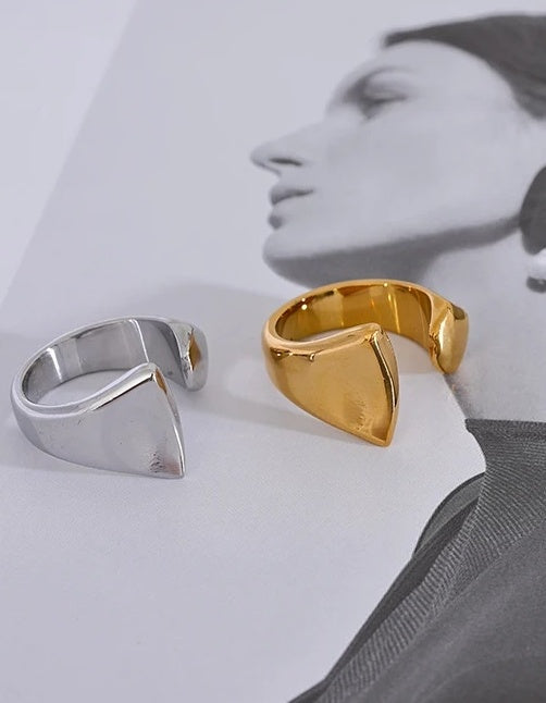 Minimalist INS Fashion Finger Ring - Ecru