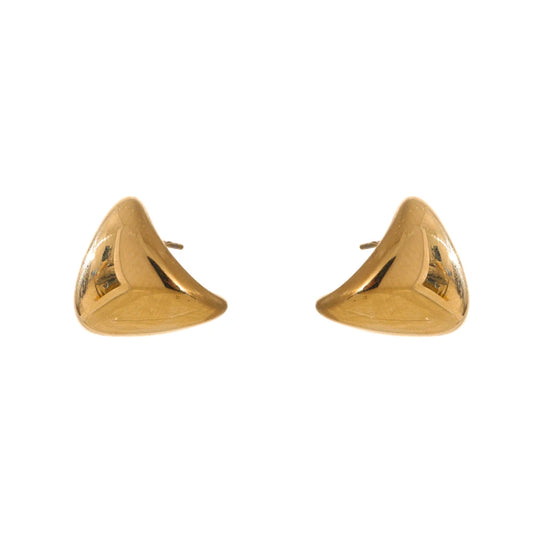 Minimalist Refined Timeless Stud Earrings - Ecru