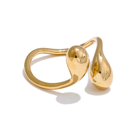 Minimalist Trendy Resizable Ring - Ecru