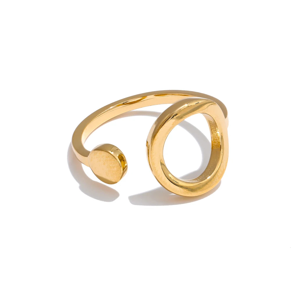 Premium Minimalist Chunky Resizable Ring - Ecru