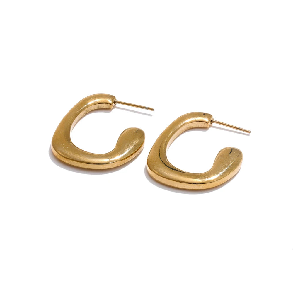 Premium Textured Modern Hoop Earrings