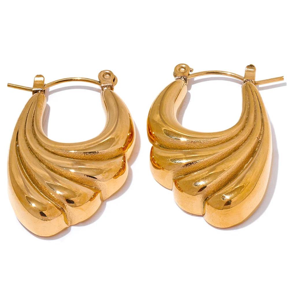 Premiumtimeless Textured Versatile Hoop Earrings