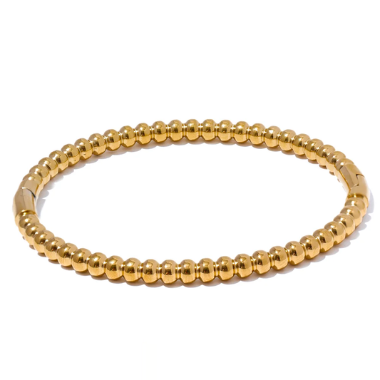 Statement Charm Metal Handmade Bracelet - Ecru
