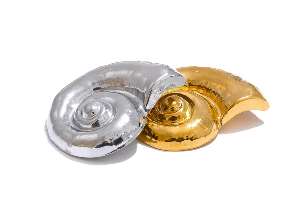 Timeless Elegant Chunky Statement Brooch - Ecru