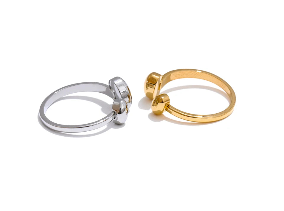 Timeless Modern Adjustable Ring - Ecru