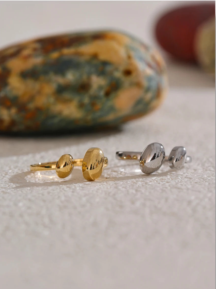 Timeless Modern Adjustable Ring - Ecru