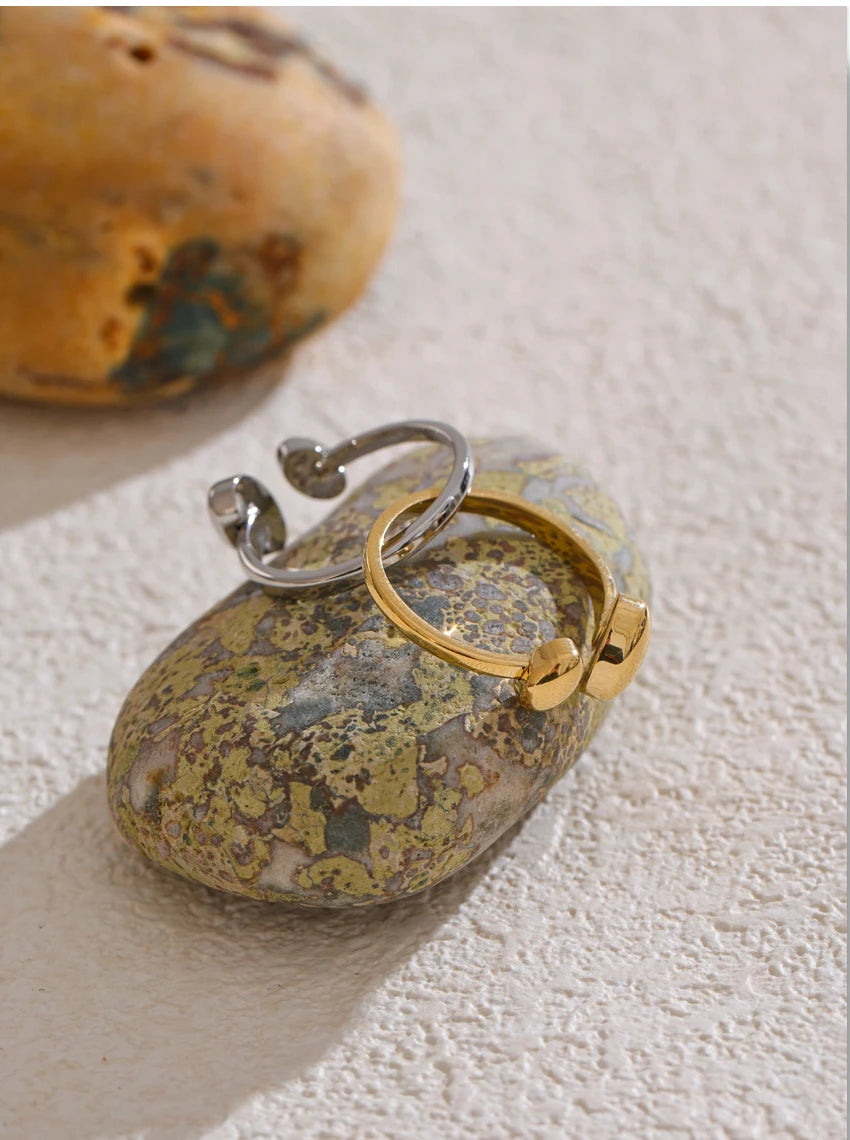 Timeless Modern Adjustable Ring - Ecru