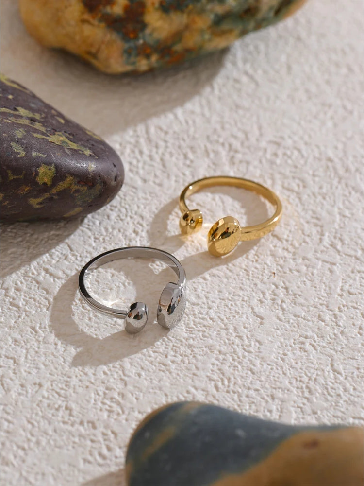 Timeless Modern Adjustable Ring - Ecru