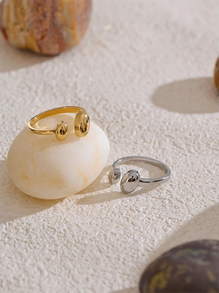 Timeless Modern Adjustable Ring - Ecru