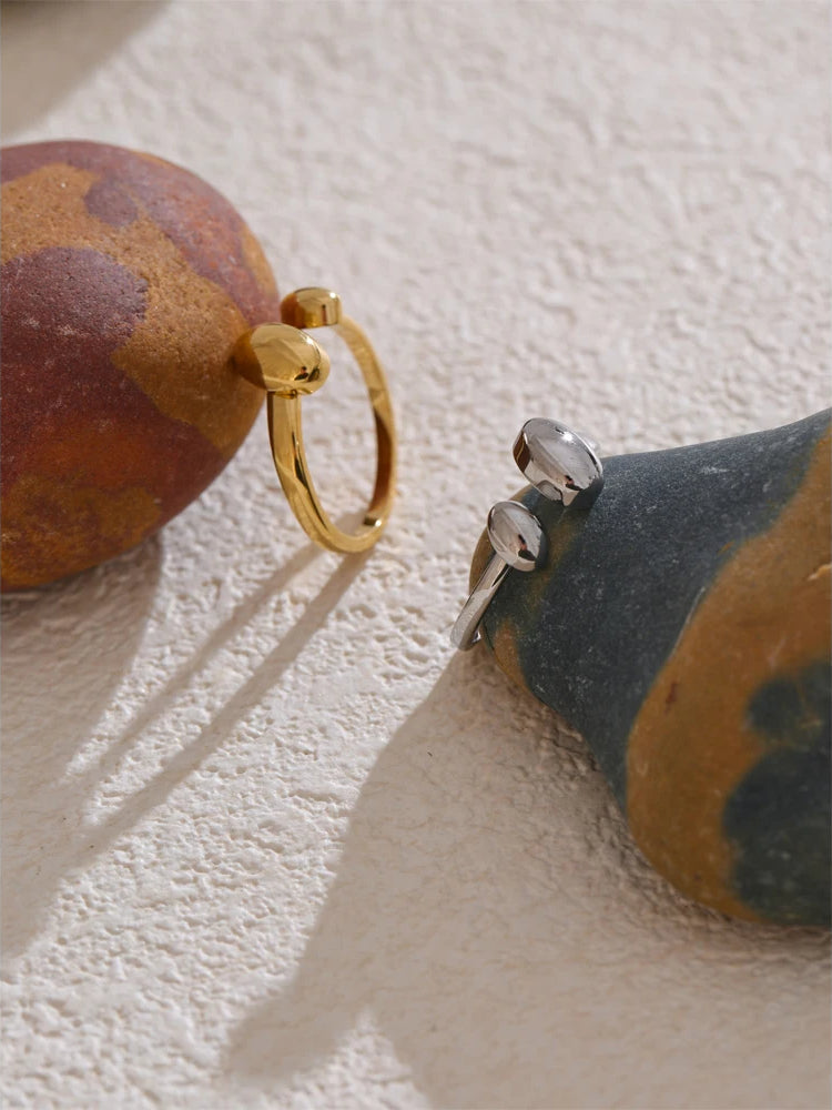 Timeless Modern Adjustable Ring - Ecru
