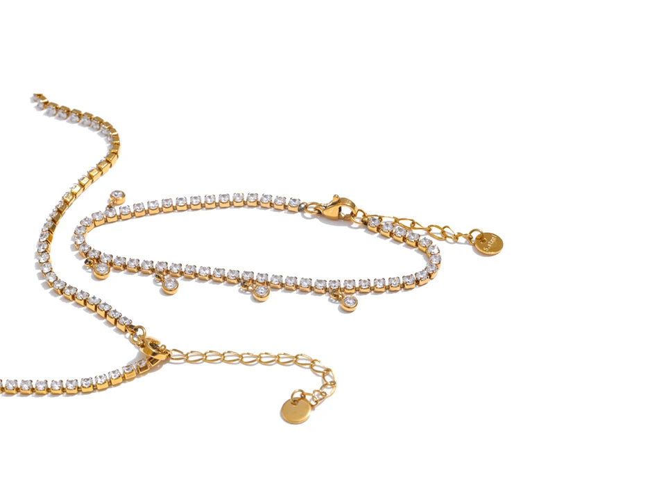 Zircon Shiny Classic Charm Set - Ecru