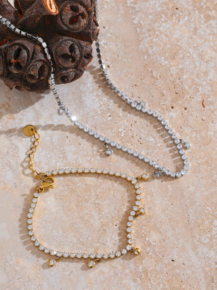 Zircon Shiny Classic Charm Set - Ecru